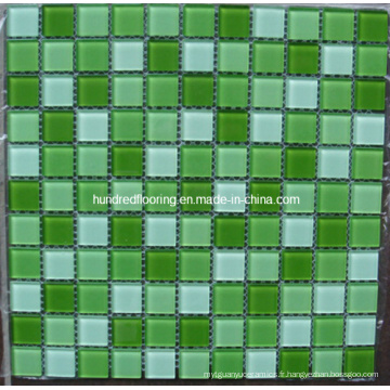 Mosaïque de piscine en mosaïque de verre de cristal (TCW004)